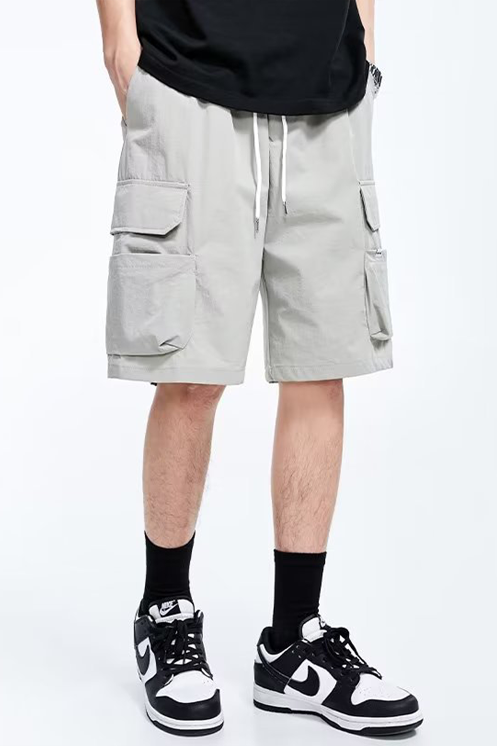 Japanese workwear loose casual versatile straight shorts