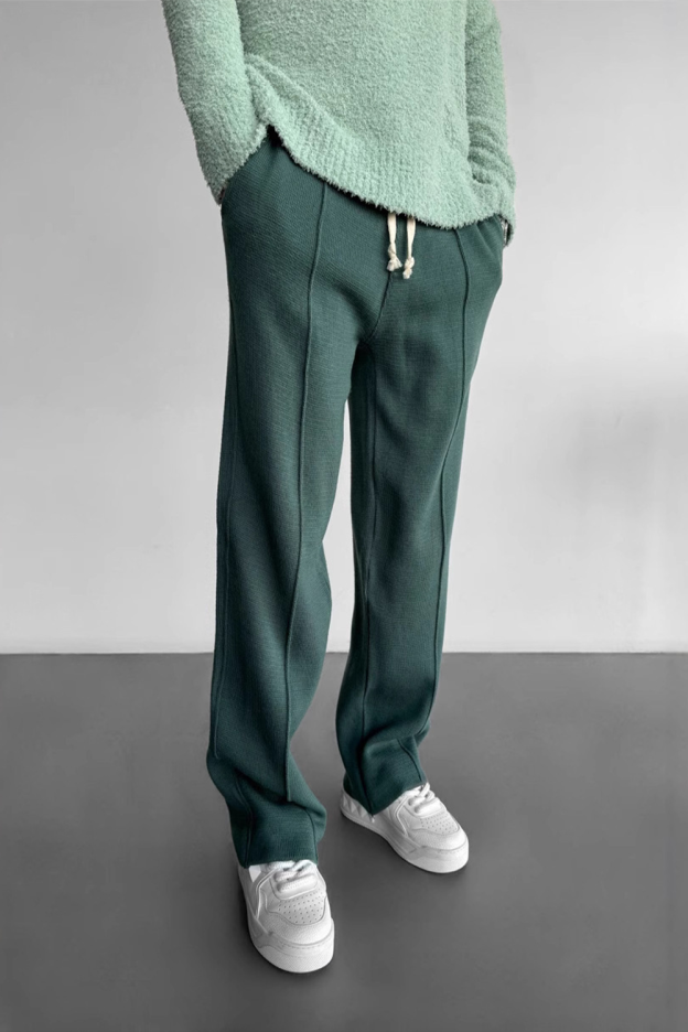 Solid color jogging pants