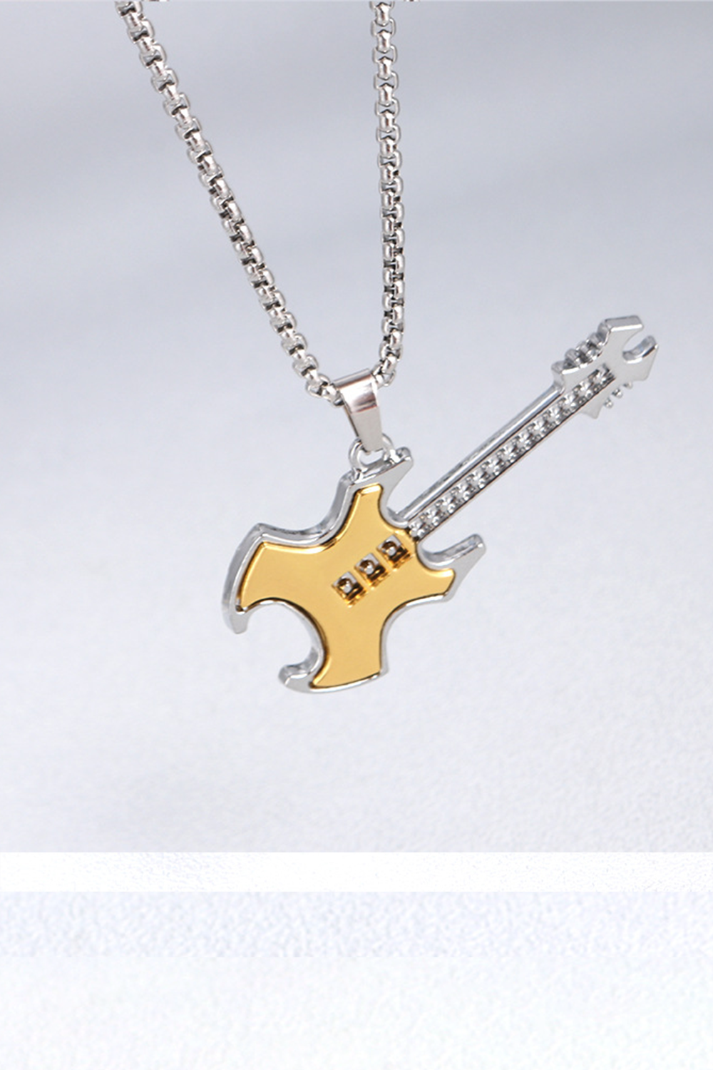 Punk Rock Pick Guitar Necklace