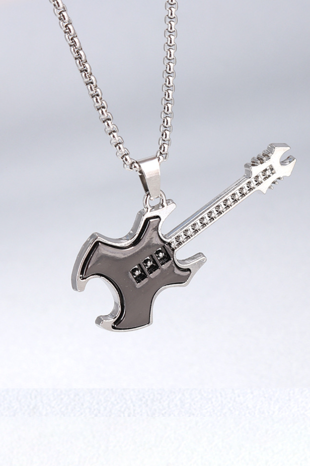 Punk Rock Pick Guitar Necklace