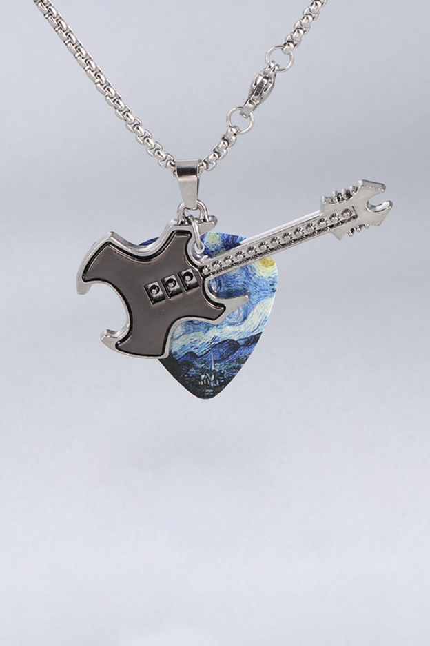 Punk Rock Pick Guitar Necklace