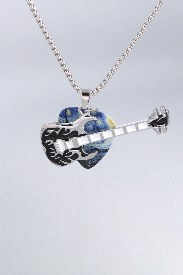 Punk Rock Pick Guitar Necklace