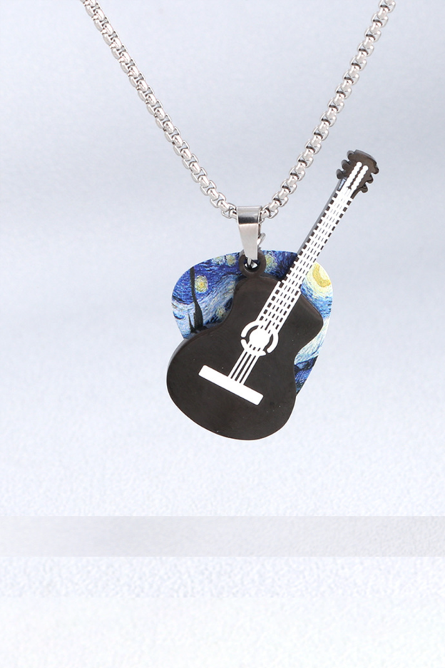 Punk Rock Pick Guitar Necklace