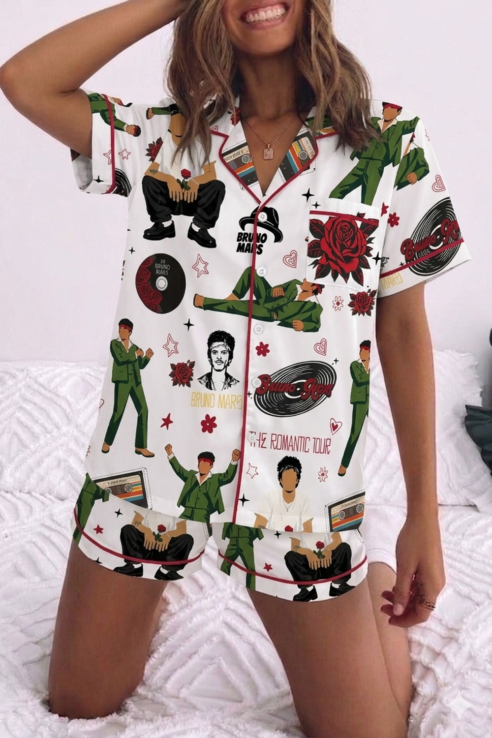 Legends Pop Bruno Mars Music Pajama Set