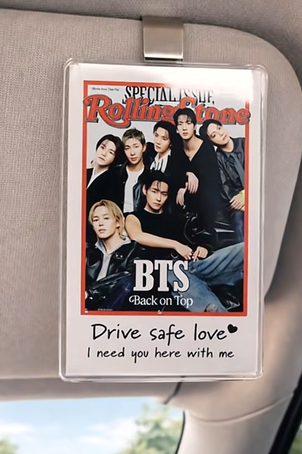 BTS Acrylic Photocard Keychain