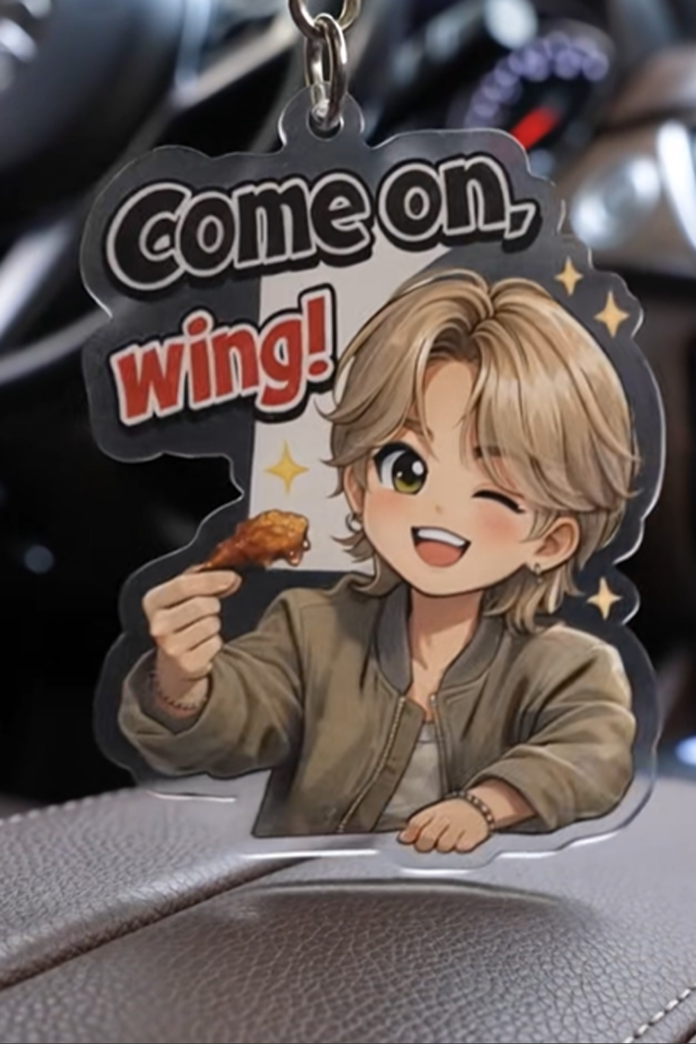 BTS Acrylic Cartoon Character Keychain