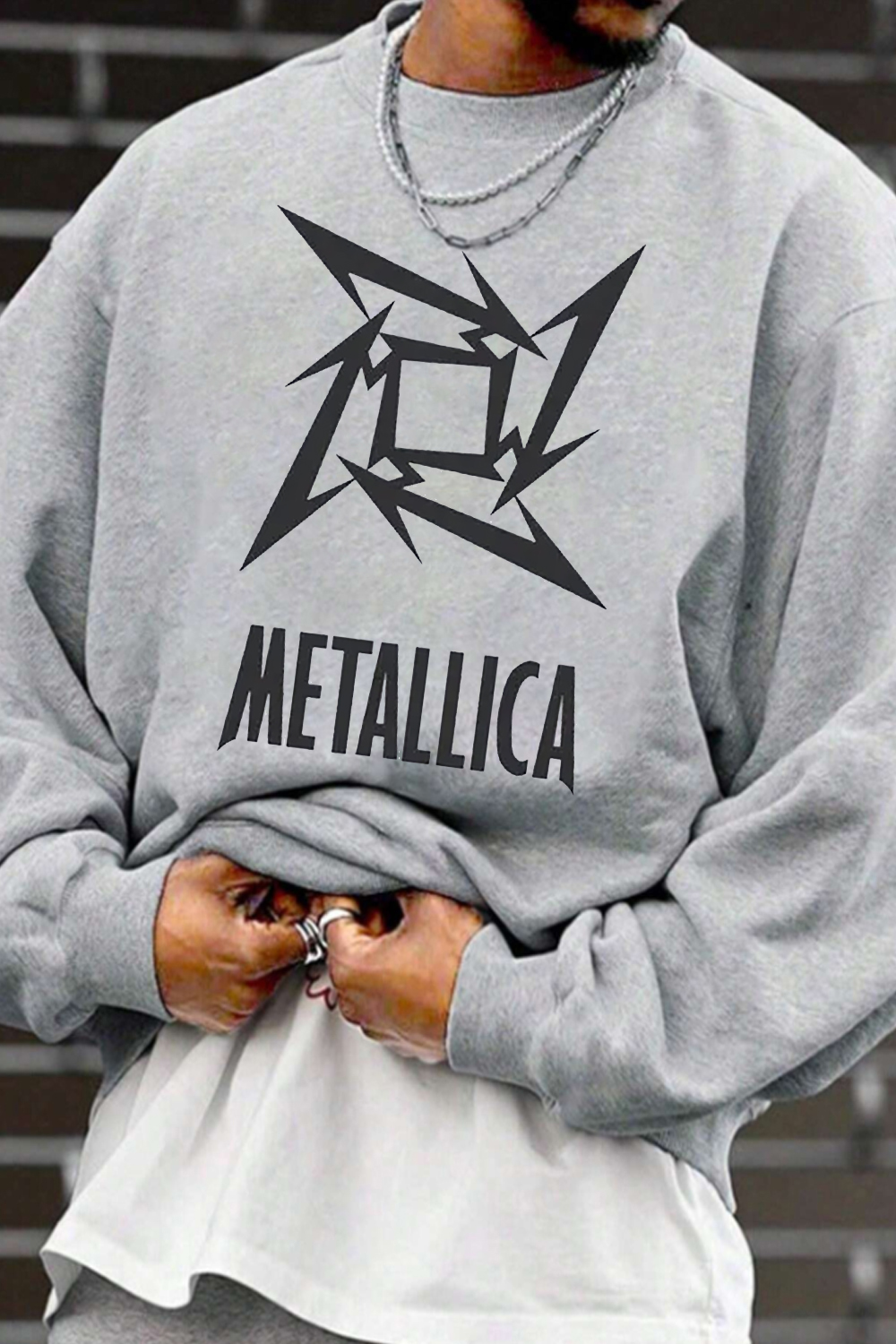 Metallica logo men sweatshirt
