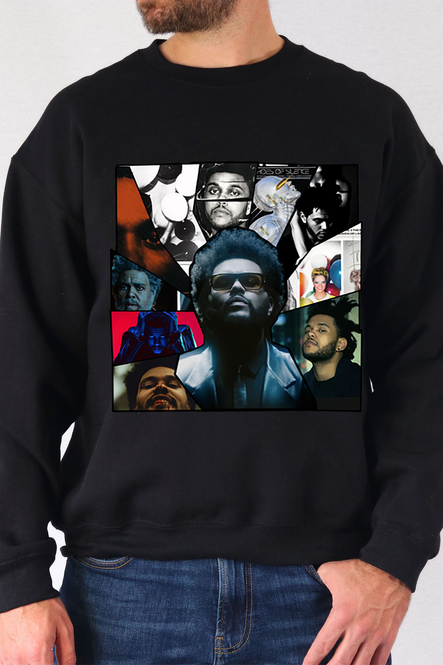 Vintage The Weeknd Portrait Men Sweatshirt