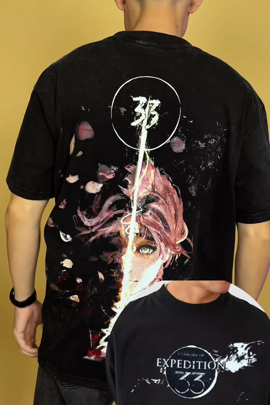 Clair Obscur: Expedition 33 Oversized Vintage Unisex Shirt