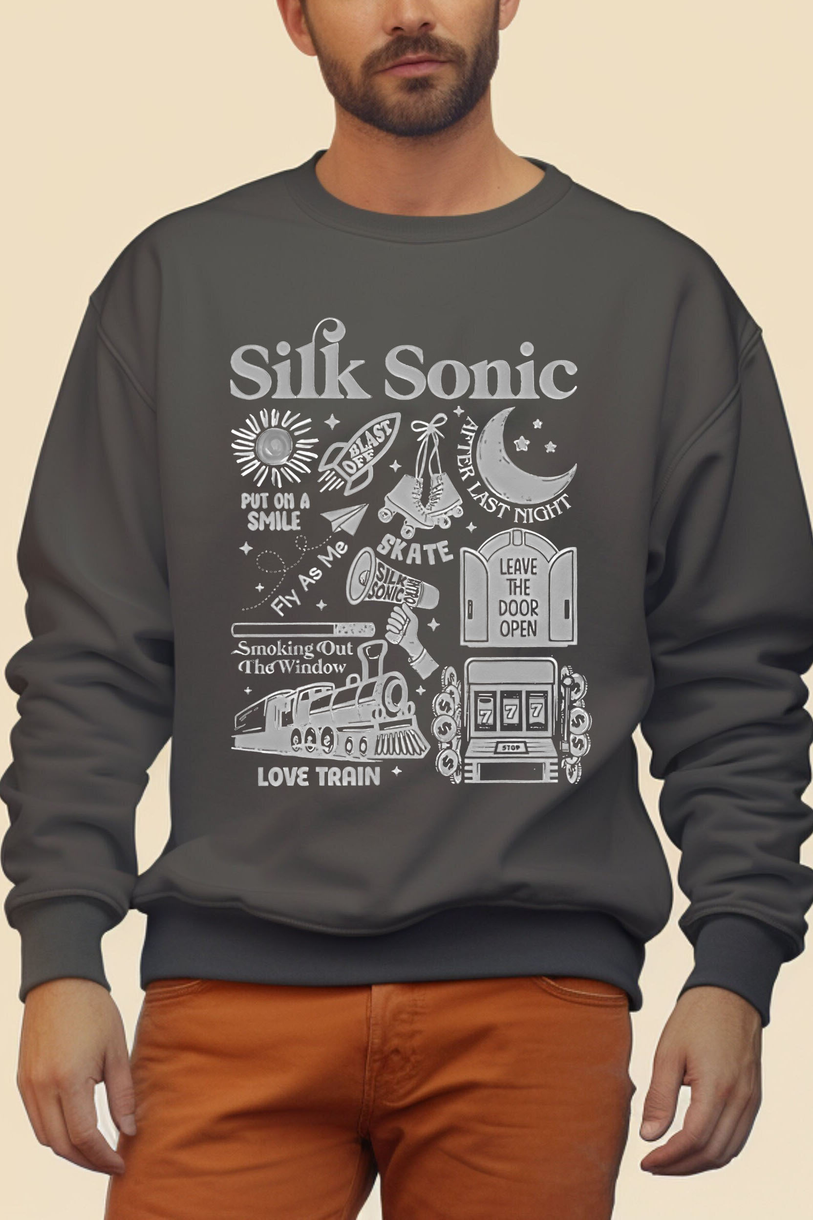 Bruno Mars An Evening with Silk Sonic Album Men Sweatshirt