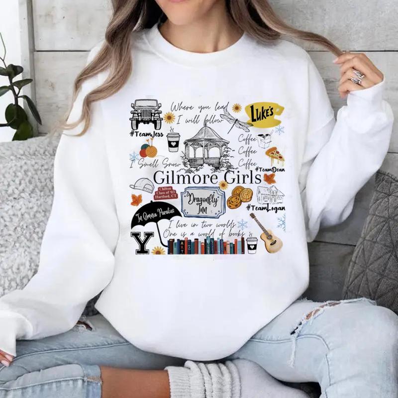 Gilmore Girls Tv Show Merch Fleece Sweatshirt For Women