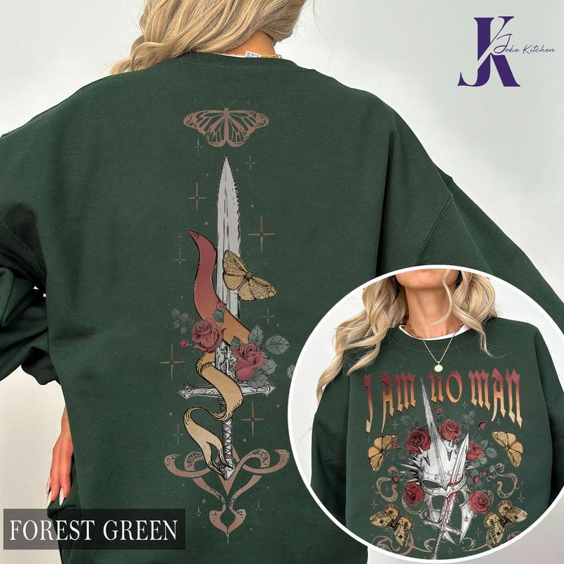 LOTR I Am No Man 2 Sides Sweatshirt