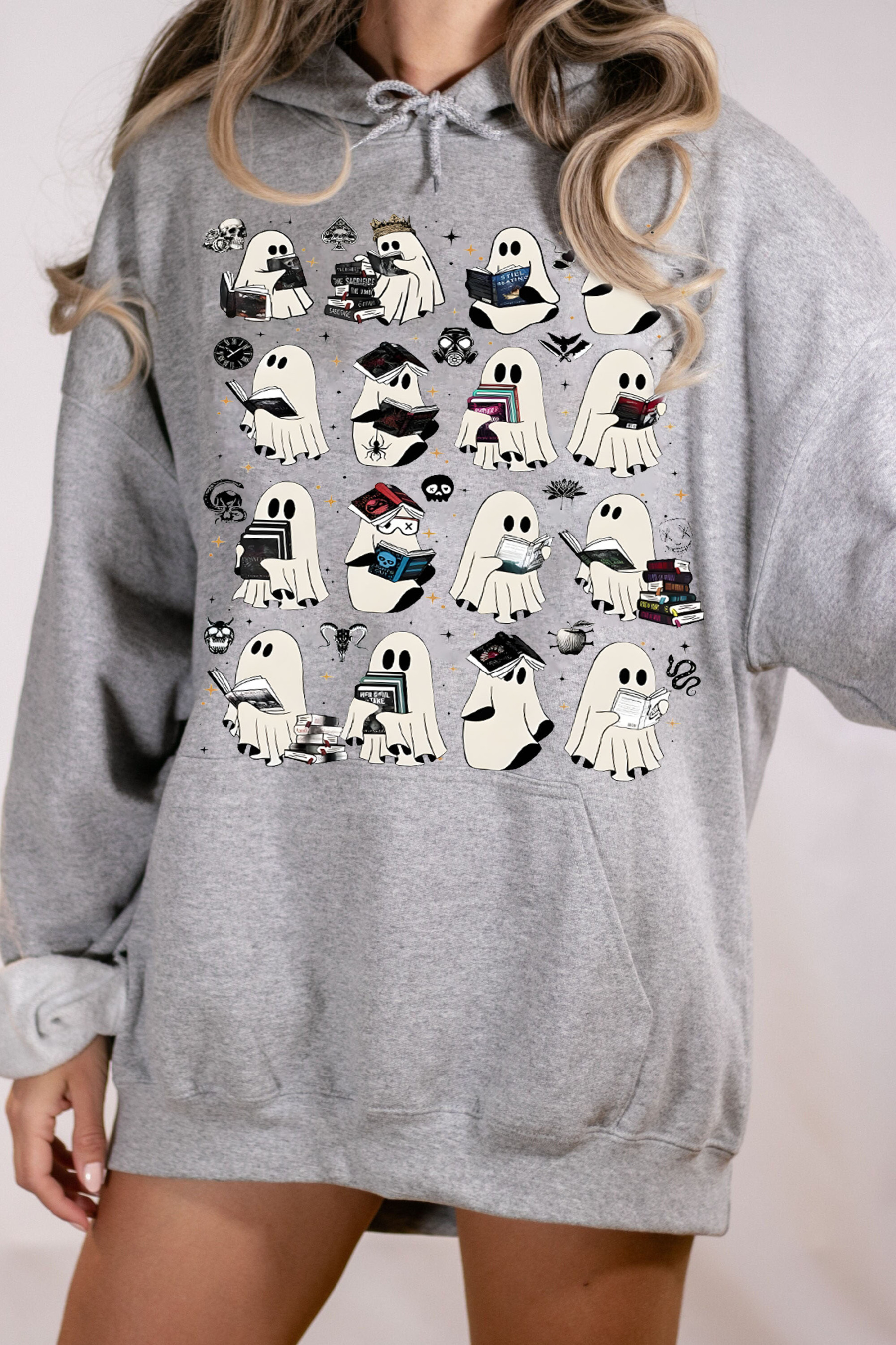 Ghost Reading Dark Romance Novels hoodies