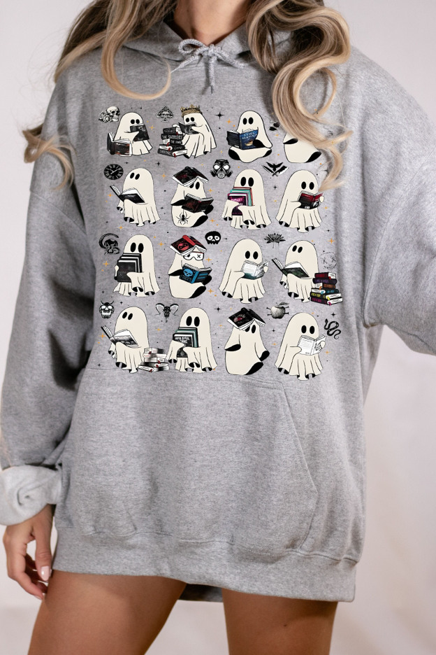 Ghost Reading Dark Romance Novels hoodies