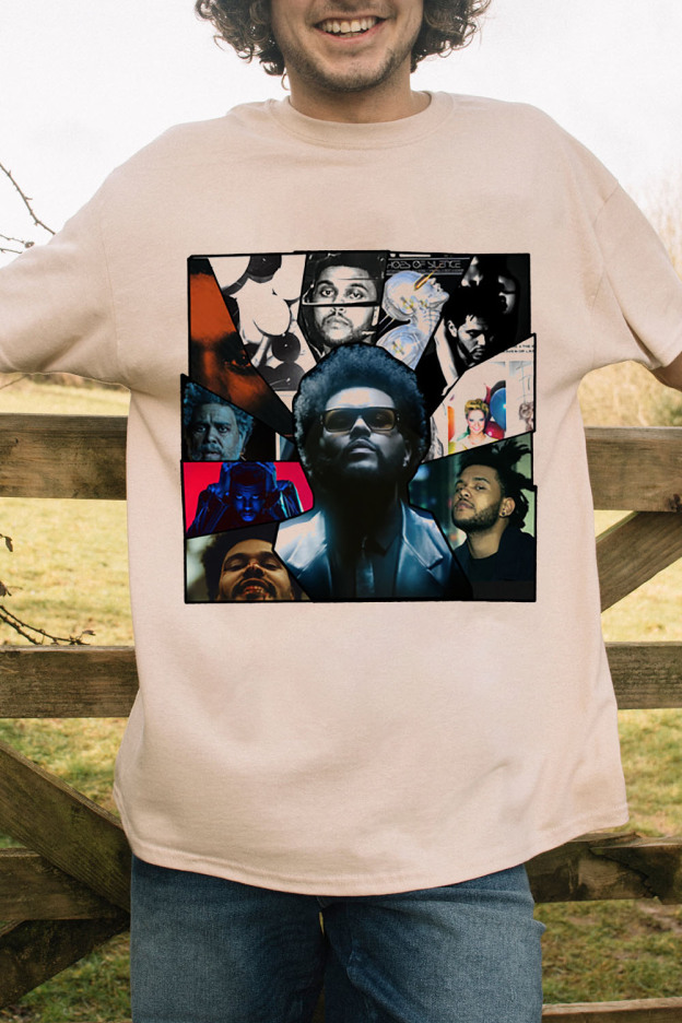 Vintage The Weeknd Portrait Men T Shirt