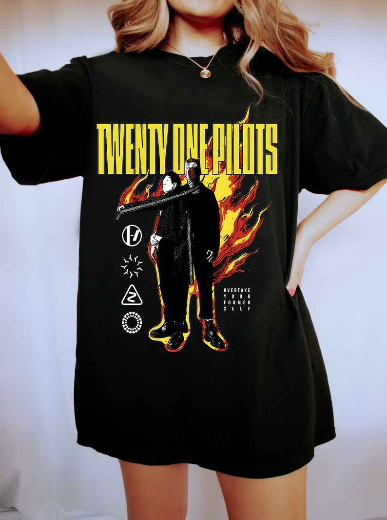 Twenty One Pilots On Fire Tshirt
