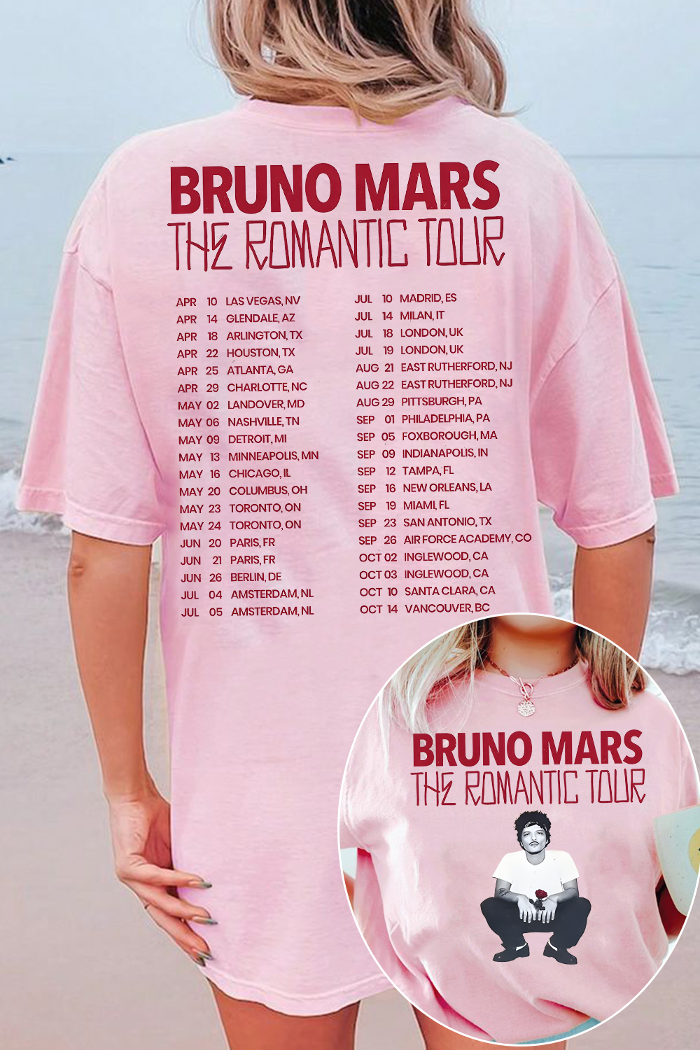 Bruno Mars Concert Women Tee