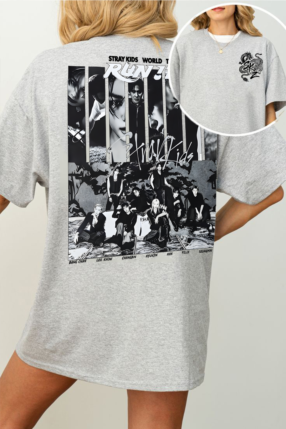Stray Kids Run It World Tour Two-Sided Tee