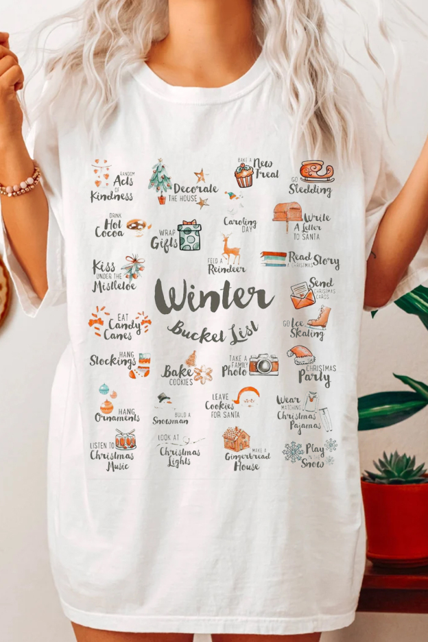 Christmas Notes Simple Short Sleeve T-shirt