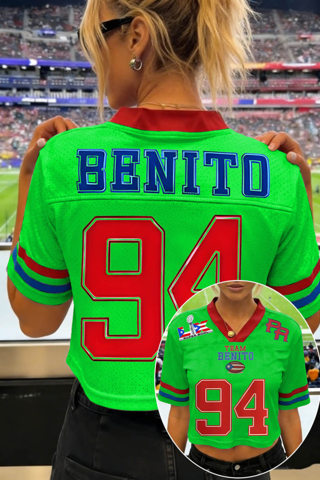 Cool Bunny Jersey for Breezy Bowl 2026 🔥Team Benito Football Crop Jersey