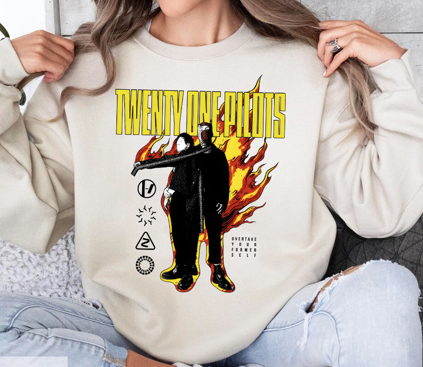 Twenty One Pilots On Fire SweatShirt