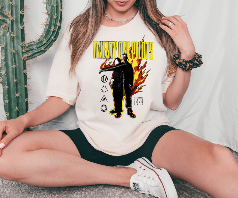 Twenty One Pilots On Fire Tshirt