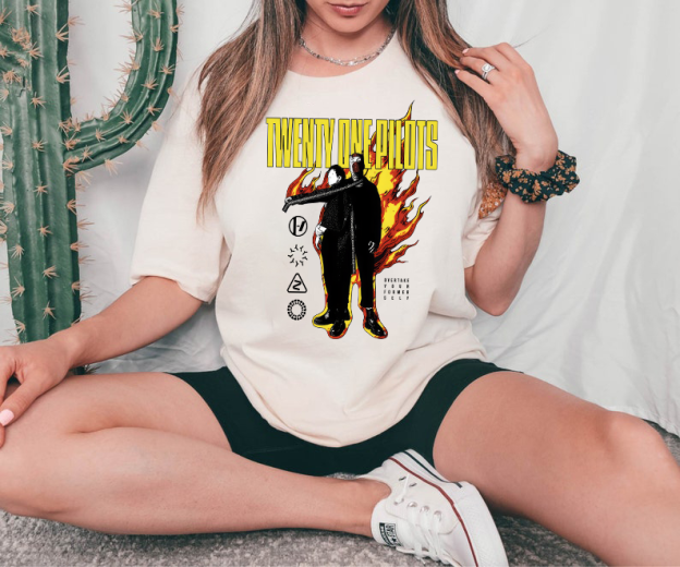 Twenty One Pilots On Fire Tshirt