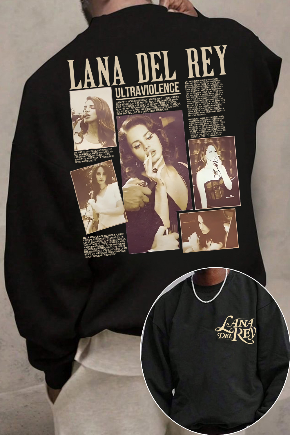 lanadelrey men sweatshirt