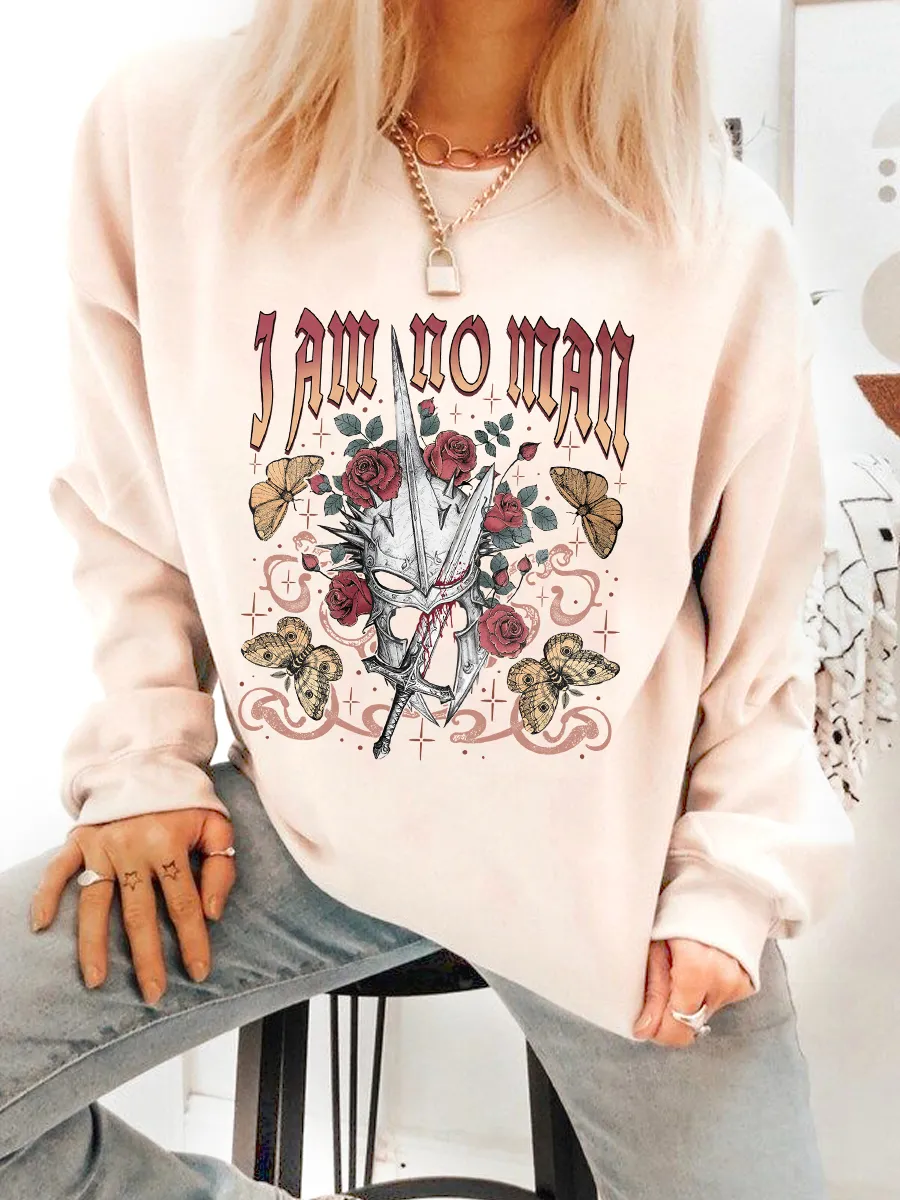 I Am No Man Fantasy Sweatshirt For Women