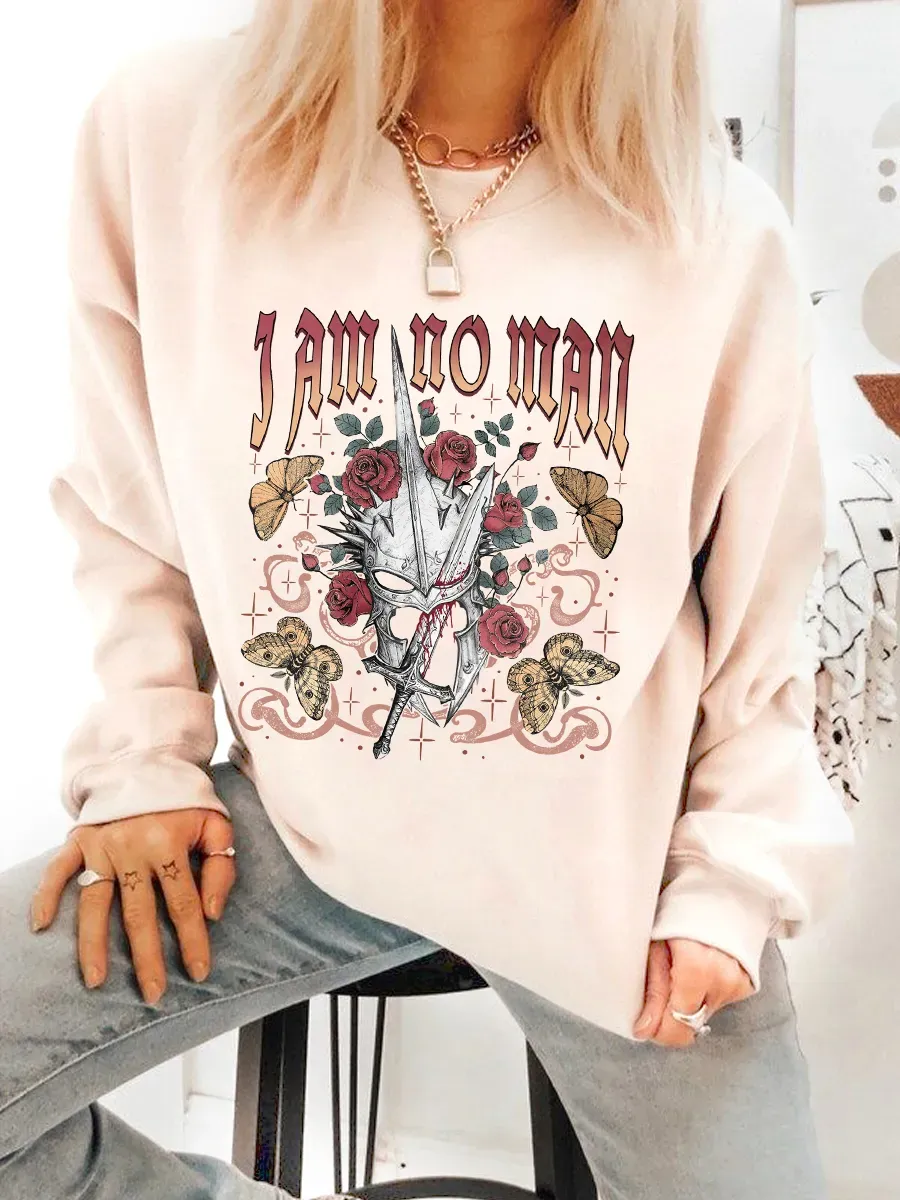 I Am No Man Fantasy Sweatshirt For Women
