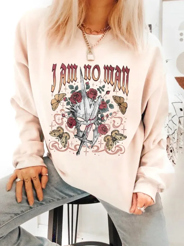 I Am No Man Fantasy Sweatshirt For Women