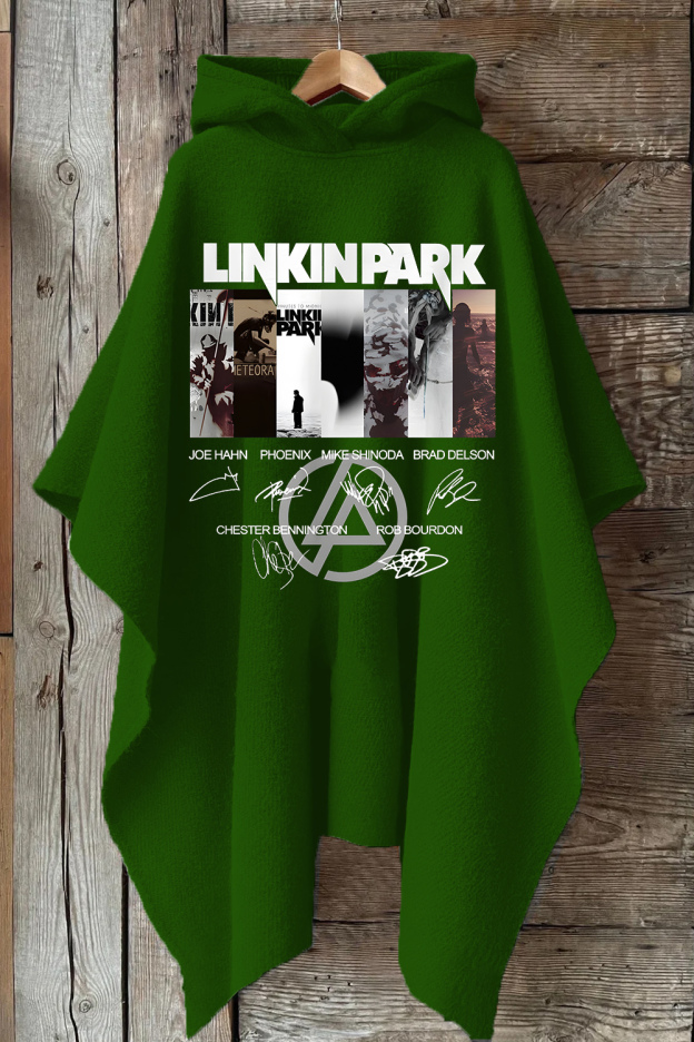 LP Logo Signatures Hooded Warm Shawl Cape
