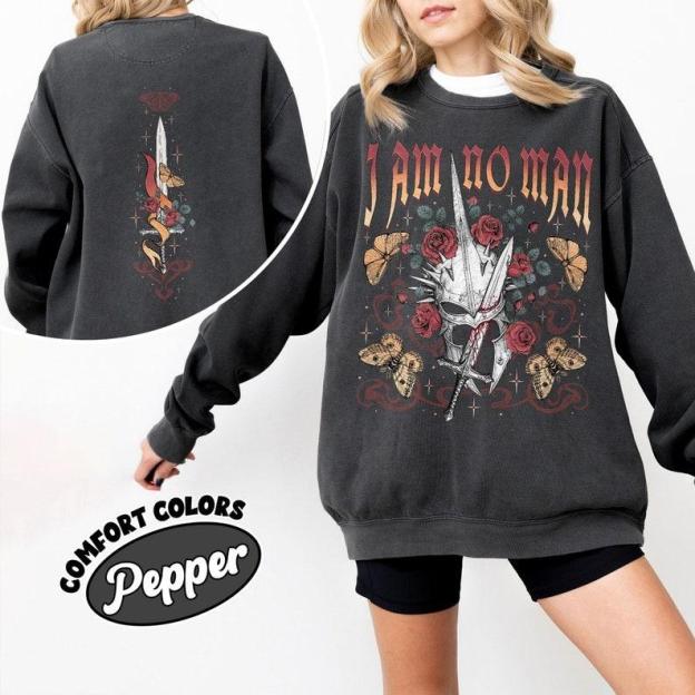 LOTR I Am No Man 2 Sides Sweatshirt