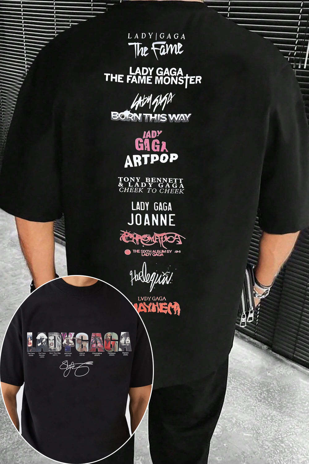 Lady Gaga Music Tee For Men