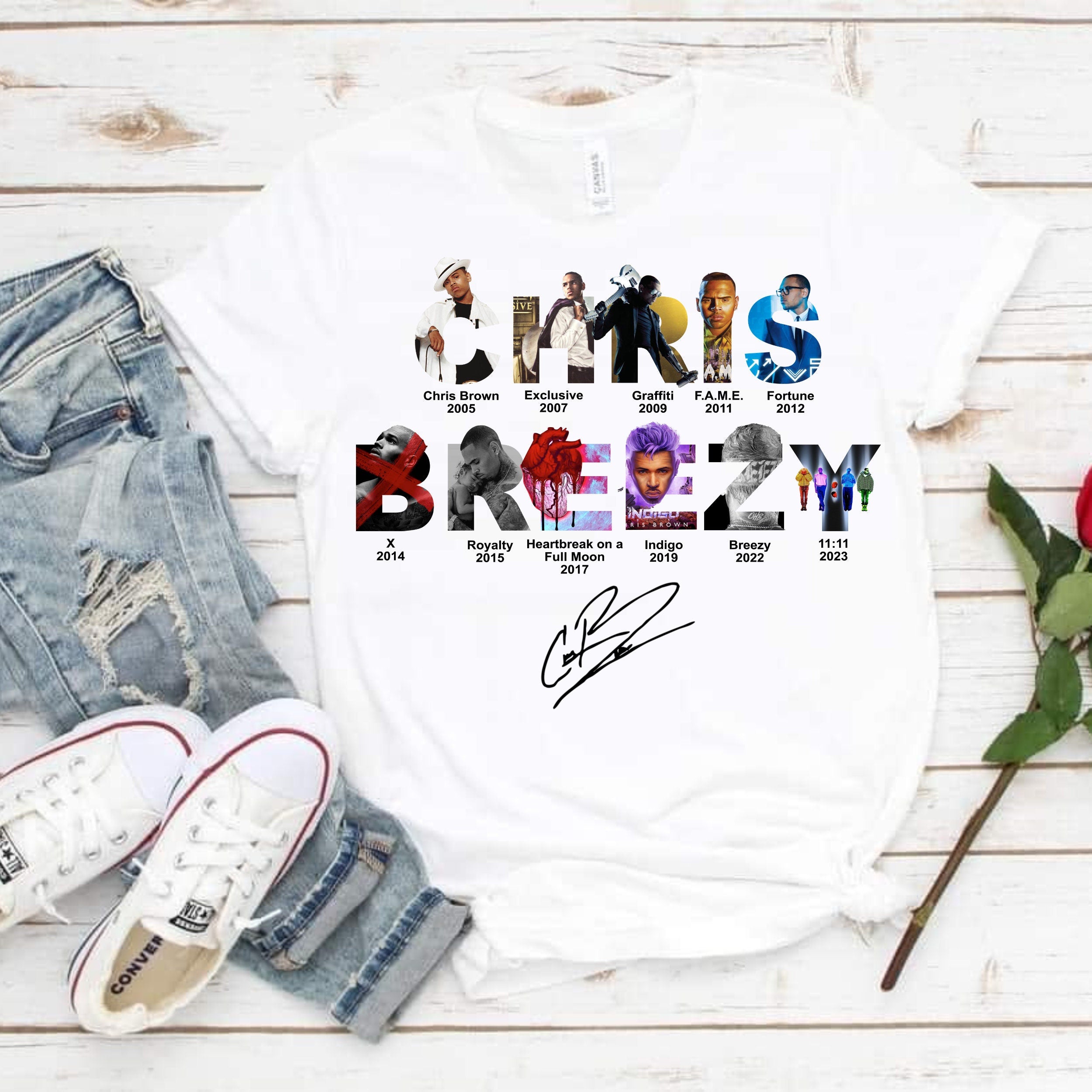 Chris Brown 11:11 Tour Shirt