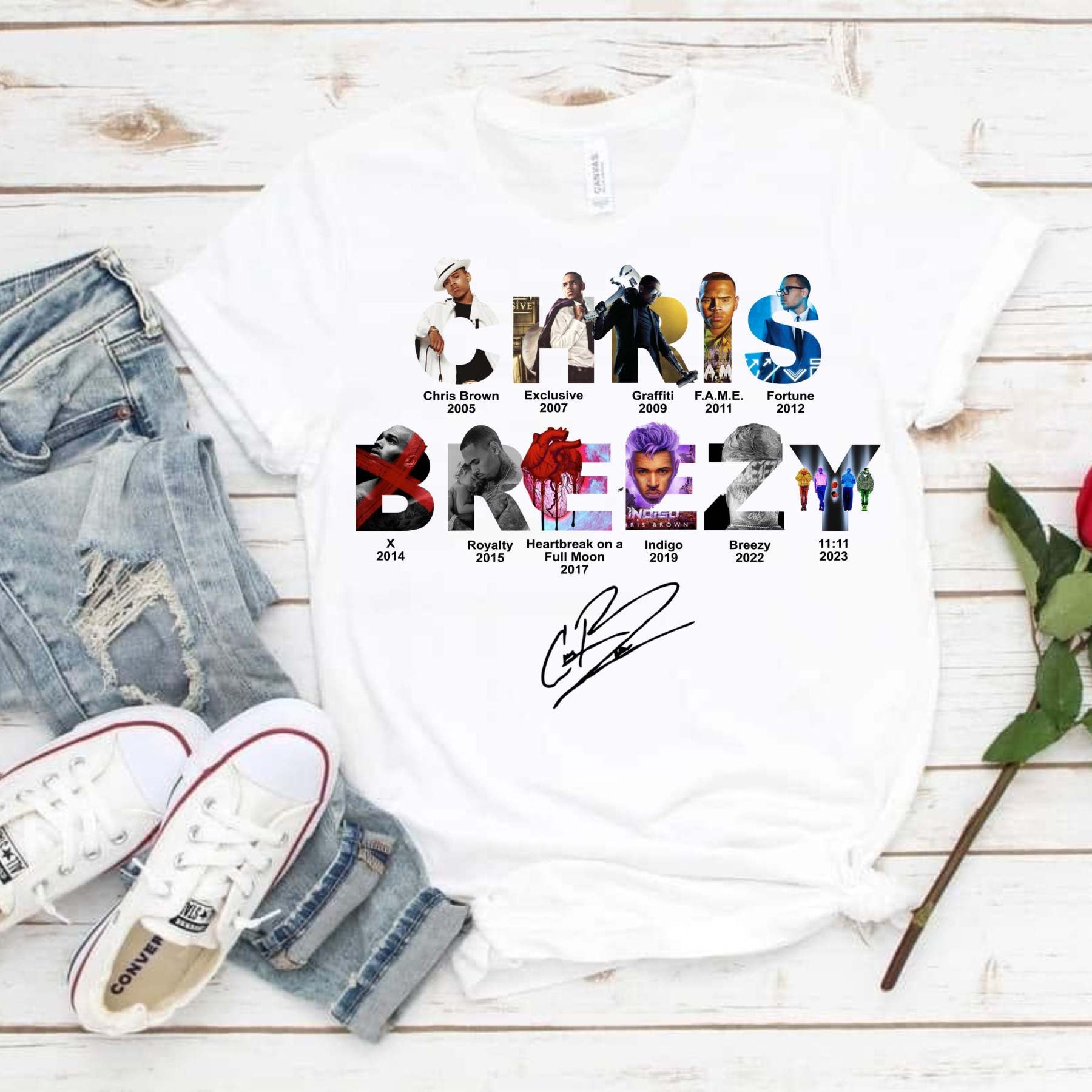 Chris Brown 11:11 Tour Shirt