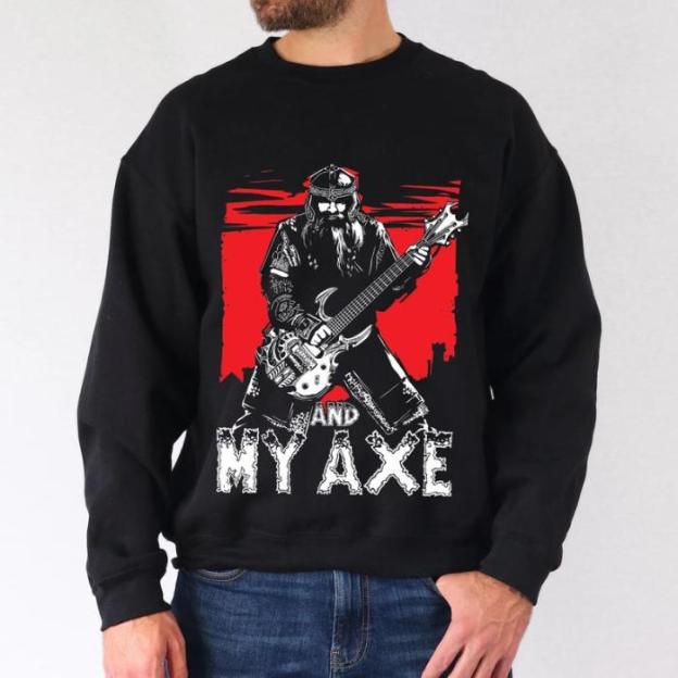 Gimli And My Axe Lord Of The Rings Vintage MEN Sweatshirts