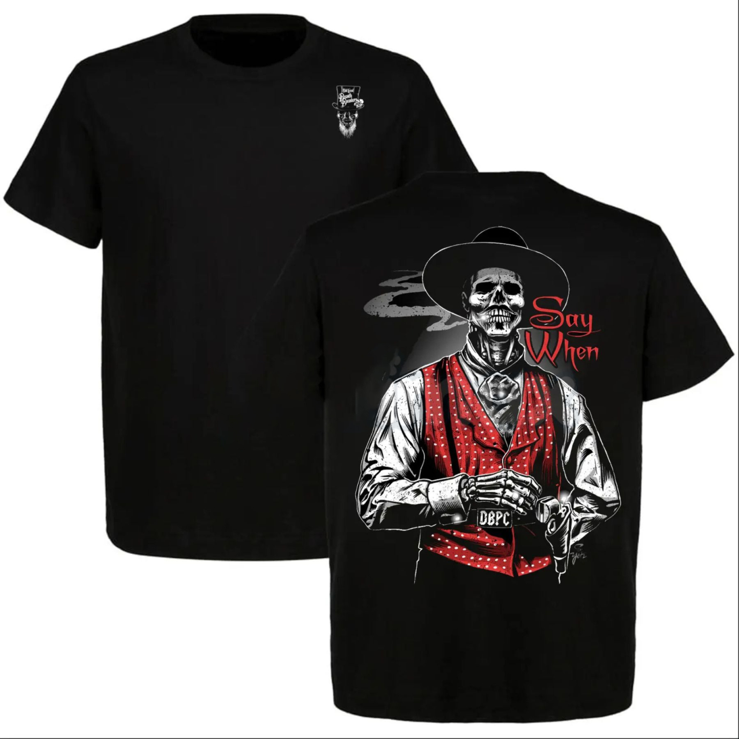 Doc Holliday "Say When" Zombie T-Shirt