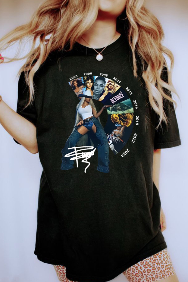 Beyoncé Carter Cowboy Tour Album Tee For Women