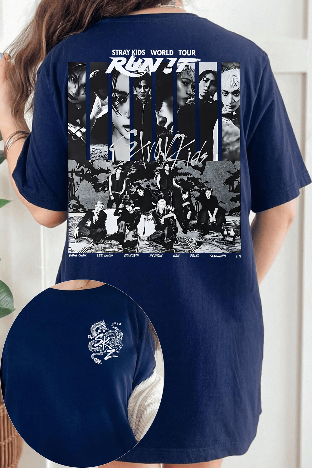 Stray Kids Run It World Tour Two-Sided Tee