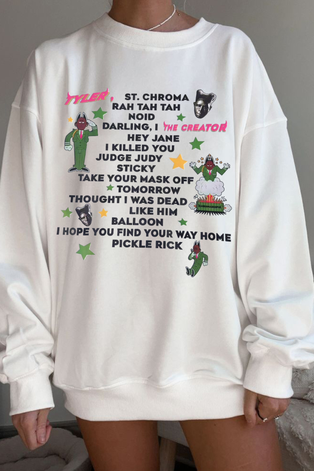 tylerthecreator round neck long sleeve sweatshirt