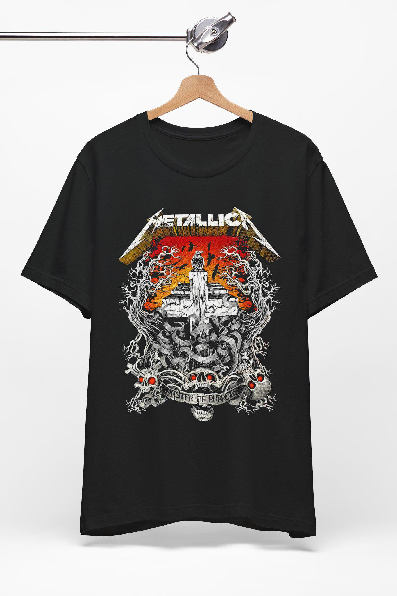 MasterOfPuppets Metallic A Thrash Metal Band Shirt
