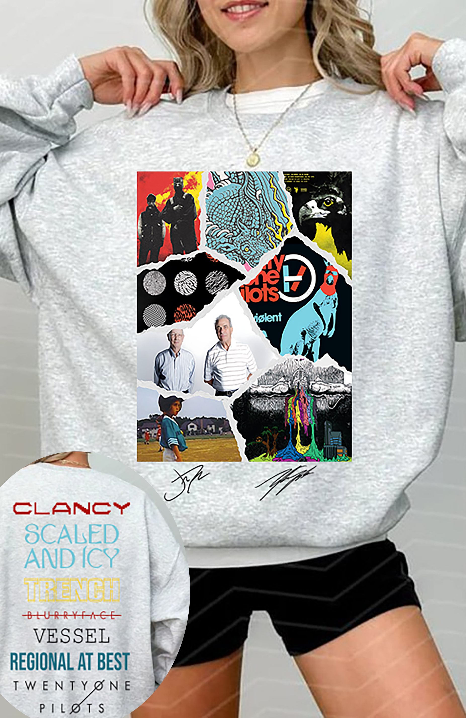 Twenty One Pilots Albums New Version Both Side SweatShirt