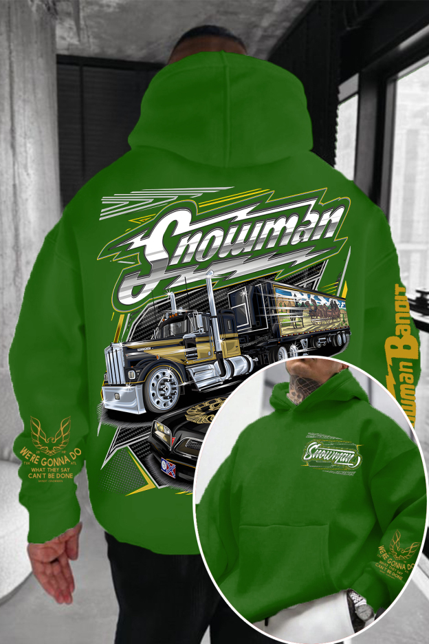 Snowman C.B. Radio Trucker Hoodie – Smokey and The Bandit 2-Side Movie Pullover