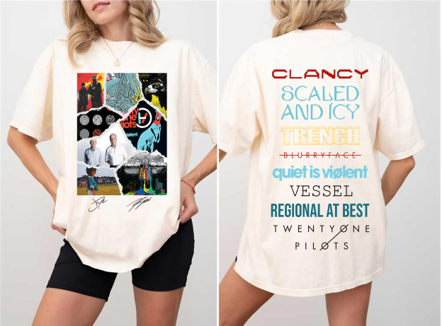Twenty One Pilots Albums New Version Both Side TShirt