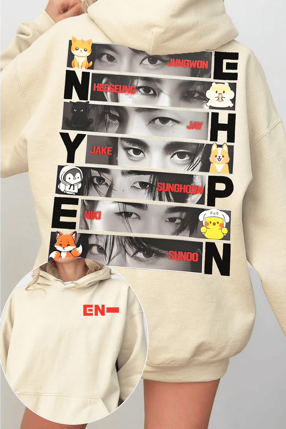 Enhypen 2-Side Fans Hoodie