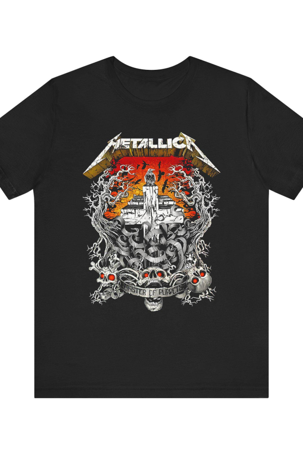 MasterOfPuppets Metallic A Thrash Metal Band Shirt