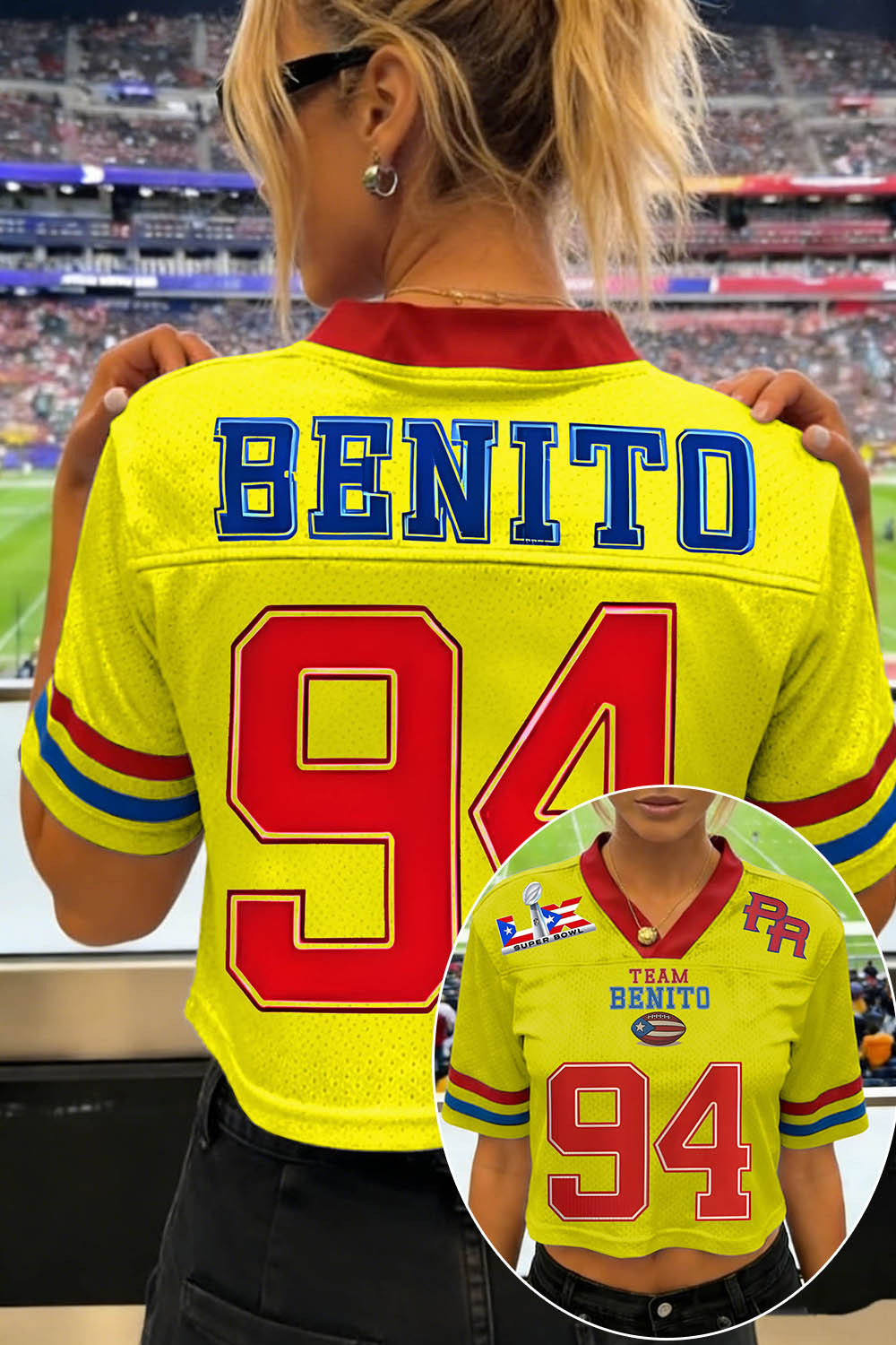Cool Bunny Jersey for Breezy Bowl 2026 🔥Team Benito Football Crop Jersey