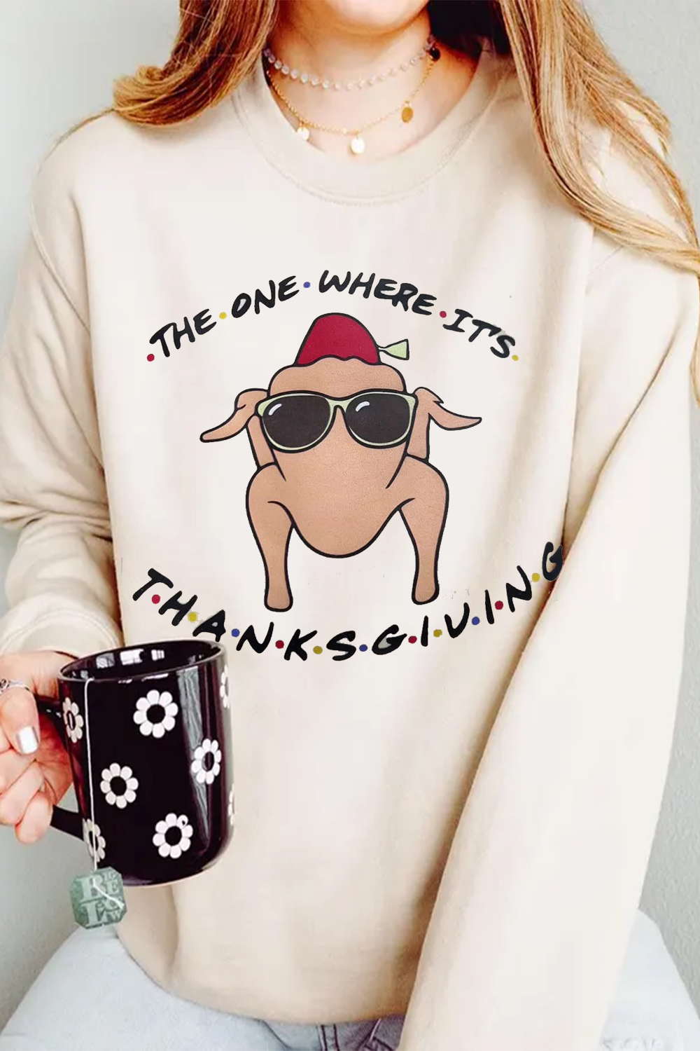 Cute Christmas Turkey Crewneck Sweatshirt