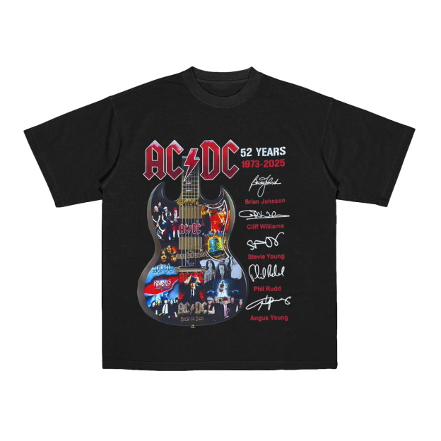 Acdc 52 Years 1973 2025 Tee